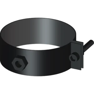 anclaje tuberia estufa leña