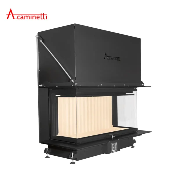 estufa leña caminetti cristal 110max