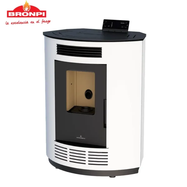 estufa pellets bronpi nina blanco